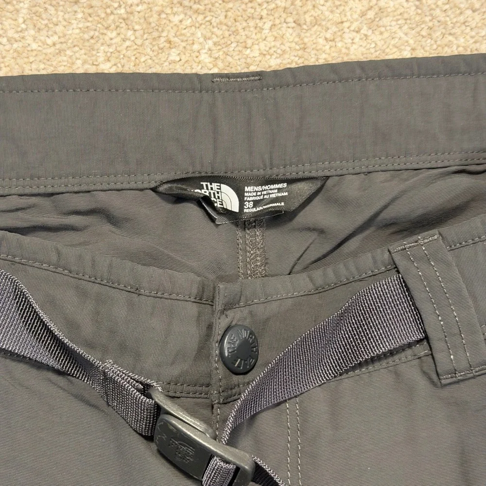 The‎ North Face Cargo Shorts Mens 38 Gray Nylon Belted Hiking T338/T738 CFX9